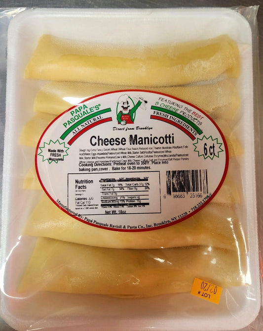 Cheese Manicotti